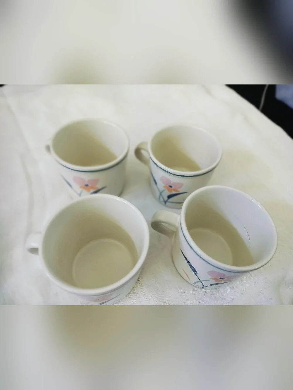 Vintage Studio Nova Primavera Floral Mugs Set of 4 MT003 Japan Floral CoffeeCups